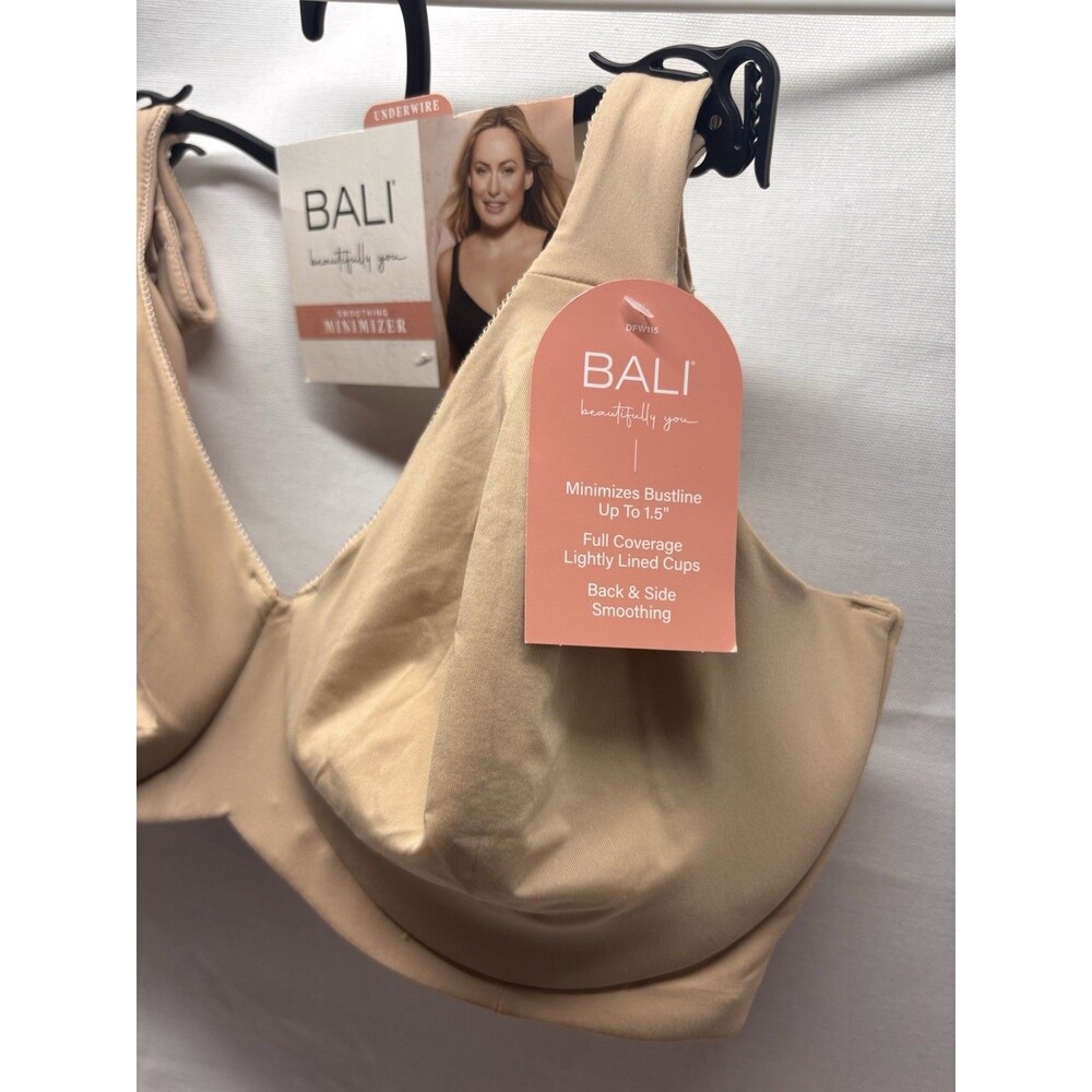 Bali Minimizer Bra 36DD Nude Beige Underwire Full Coverage Smoothing NWT - Picture 2 of 4